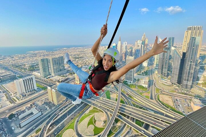 Experience breathtaking views and exhilarating adventures at Sky Views Dubai! Lean off the edge of a skyscraper and soak in the stunning Downtown Dubai skyline from incredible heights.